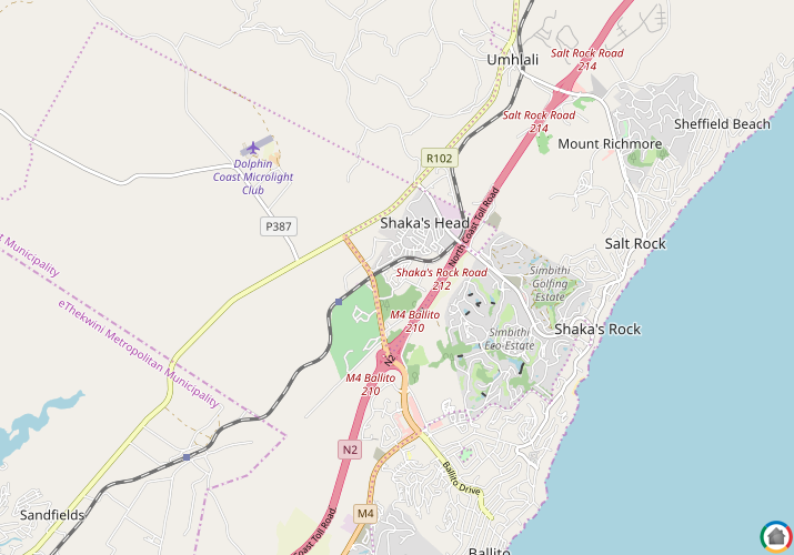 Map location of Caledon Estate